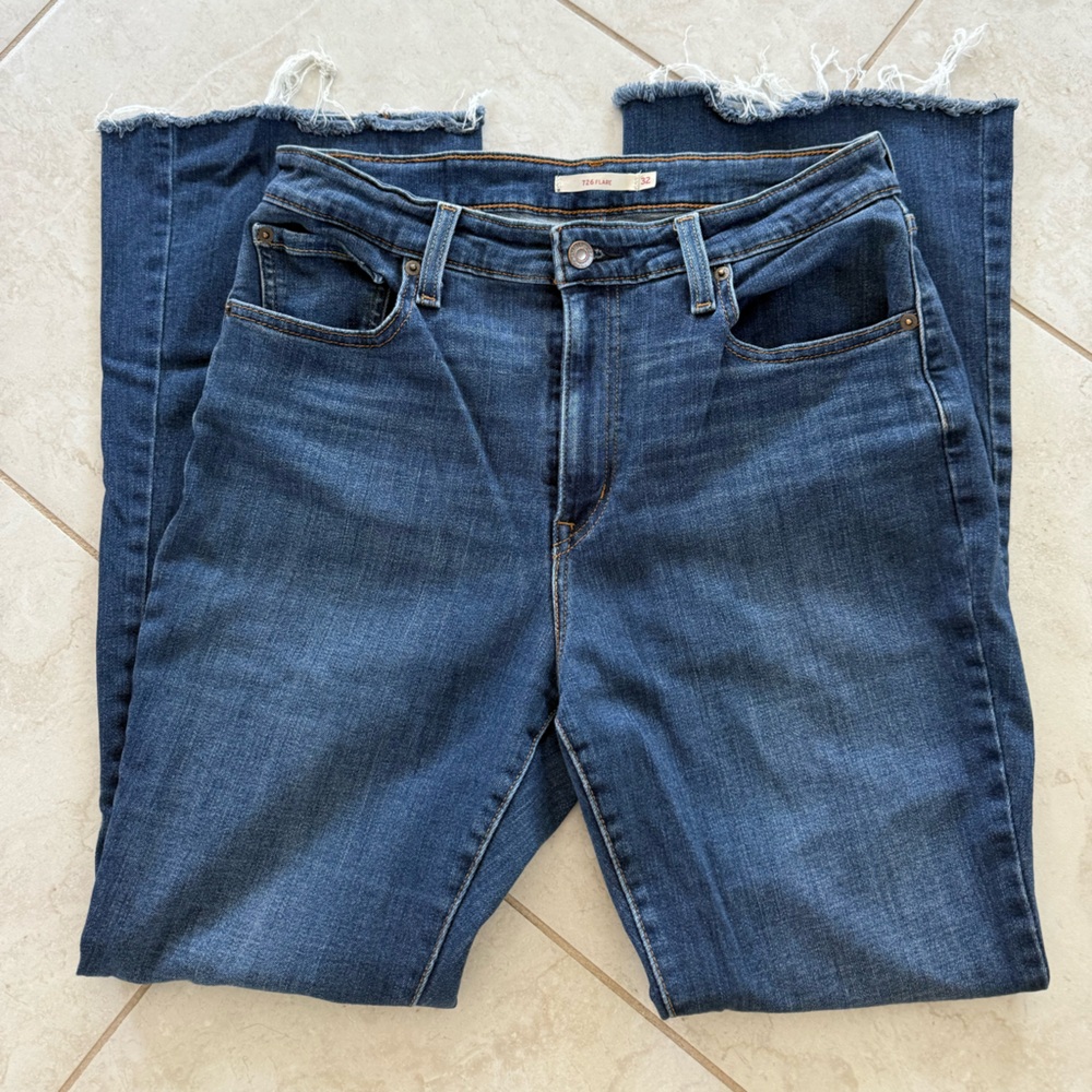 Levi's Blue Straight Leg Jeans Classic Denim